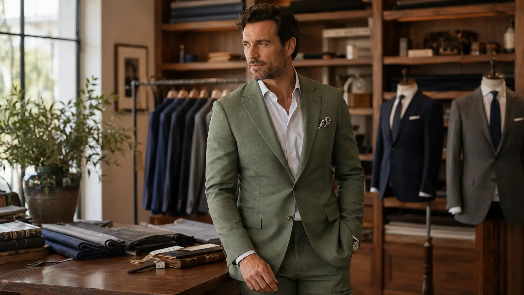 Sage Green's Rise In Menswear Why Executives Are Moving Beyond Navy and Gray img