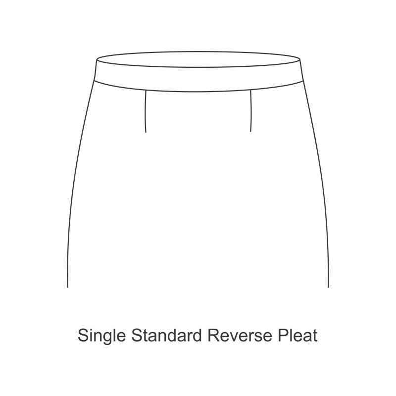 single-standard-reverse-pleat
